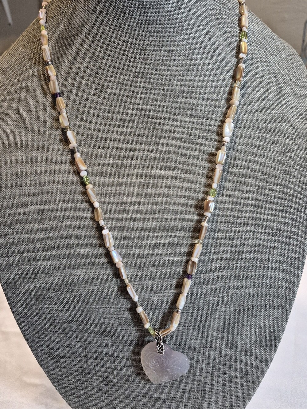 Carolyn Pollack Heart Pendant Necklace Sterling Silver